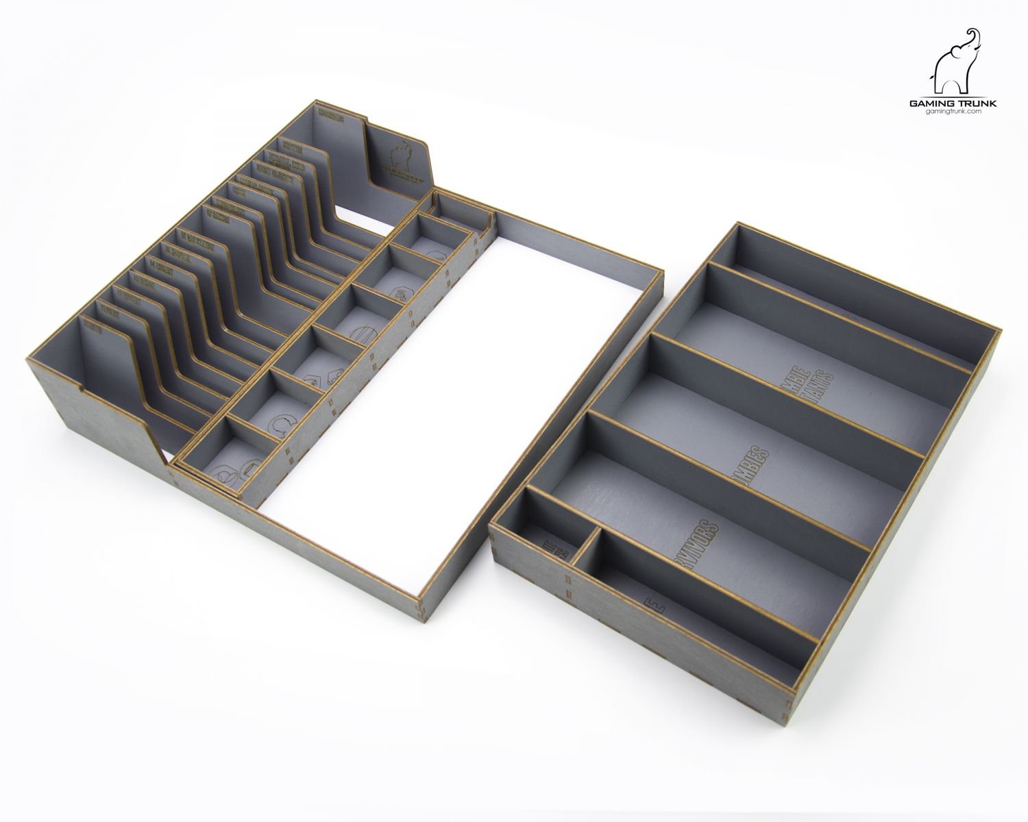 Gaming Trunk - Winter Night Organizer for Dead of Winter The Long Night (Gray)