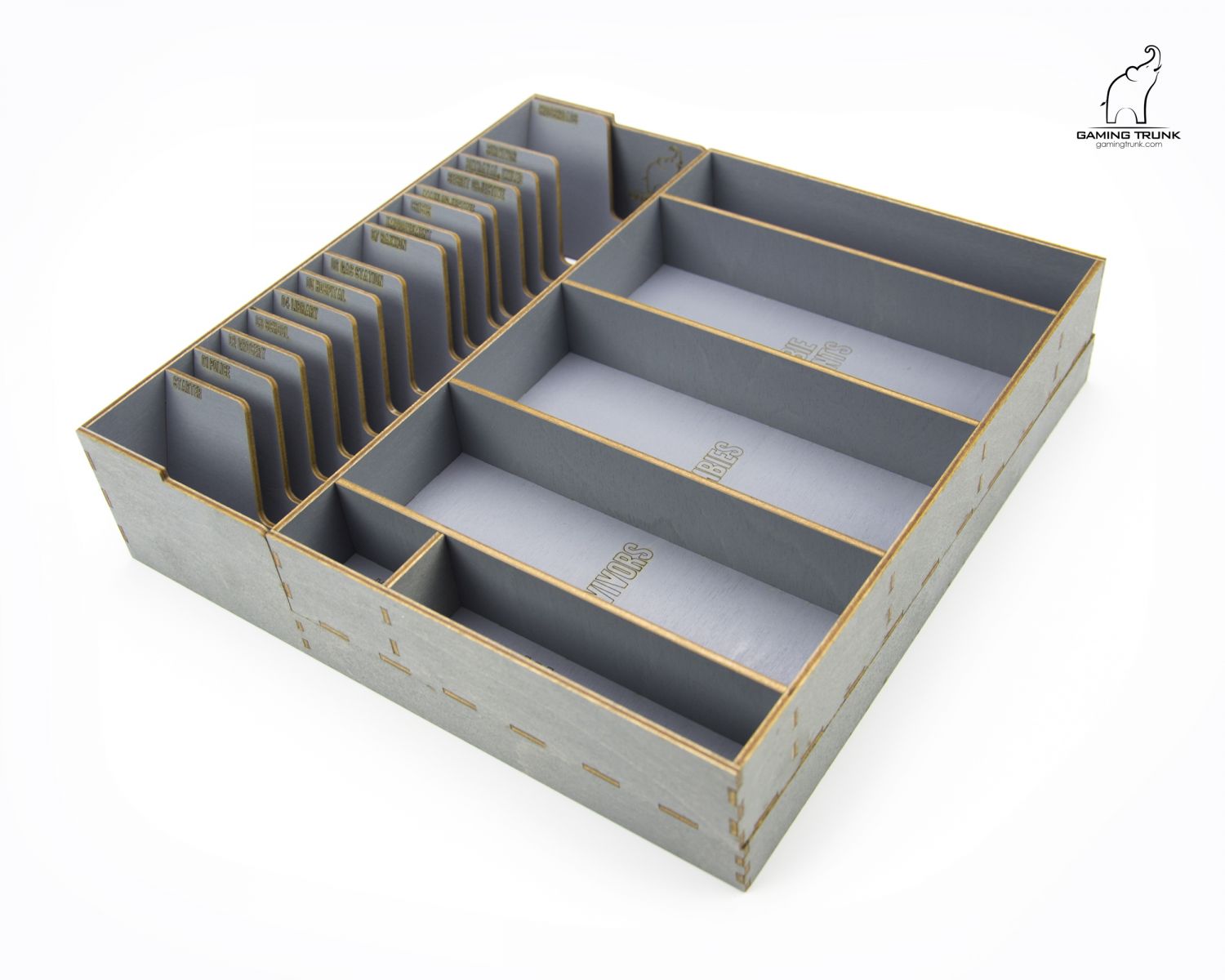 Gaming Trunk - Winter Night Organizer for Dead of Winter The Long Night (Gray)