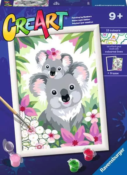 Australian colorful koala Painting | Art of Paint by Numbers