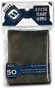 Fantasy Flight Card Sleeves: Standard Card Game Size - Black (50)