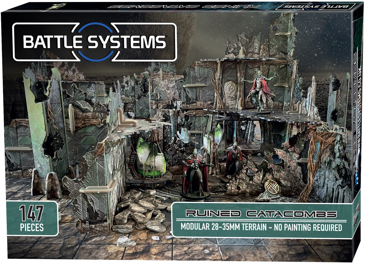 Battle Systems Scifi Terrain Ruined Catacombs Set (Import)
