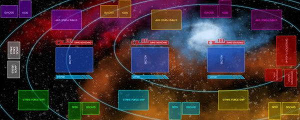 Galactic Strike Force: Play Mat + Spaceship Miniatures Bundle
