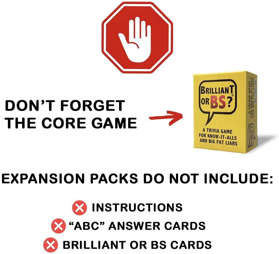 Brilliant or BS?: Brilliant and Black Expansion Pack