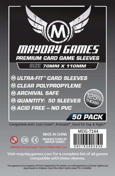 Mayday Sleeves - Magnum Ultra-Fit "Lost Cities" Card Sleeves (50 Pack Premium Protection)