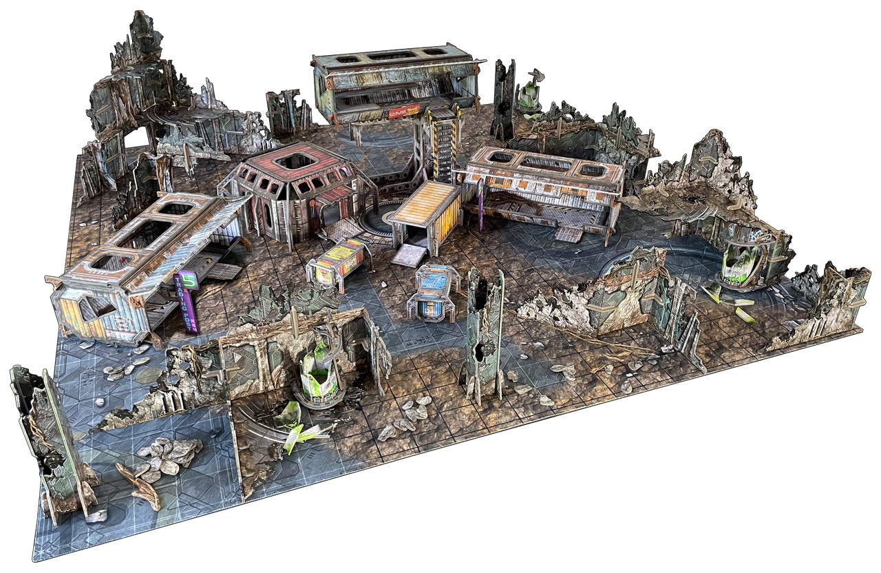 Battle Systems Scifi Terrain Trader Encampment Core Set