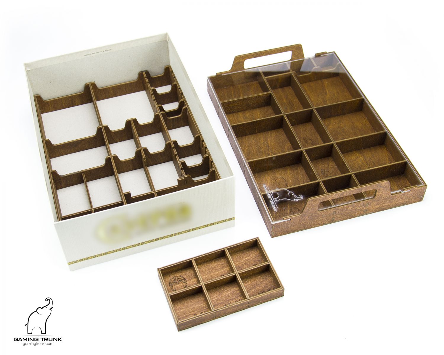 Gaming Trunk - Cave Organizer for Caverna (Walnut)