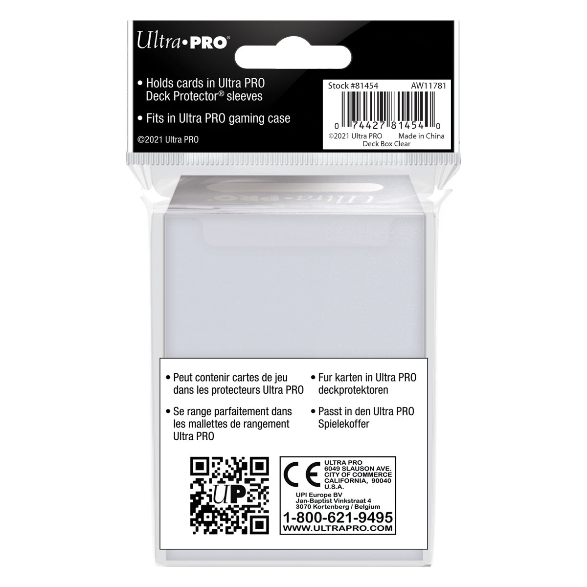 Ultra Pro - PRO 80+ Deck Box: Clear