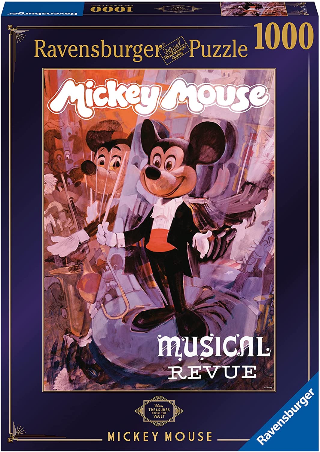 Puzzle - Ravensburger - Disney Treasures from The Vault: Mickey Mouse Musical Conductor (1000 pieces)