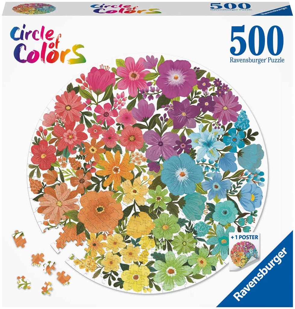 Puzzle - Ravensburger - Circle of Colors - Flowers (500 Pieces)