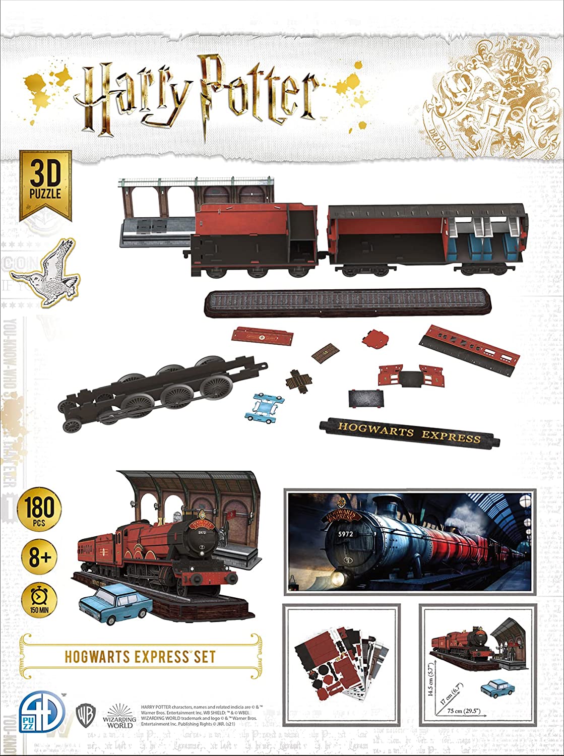 3D Puzzle: Harry Potter: Hogwarts Express (181 Pieces)