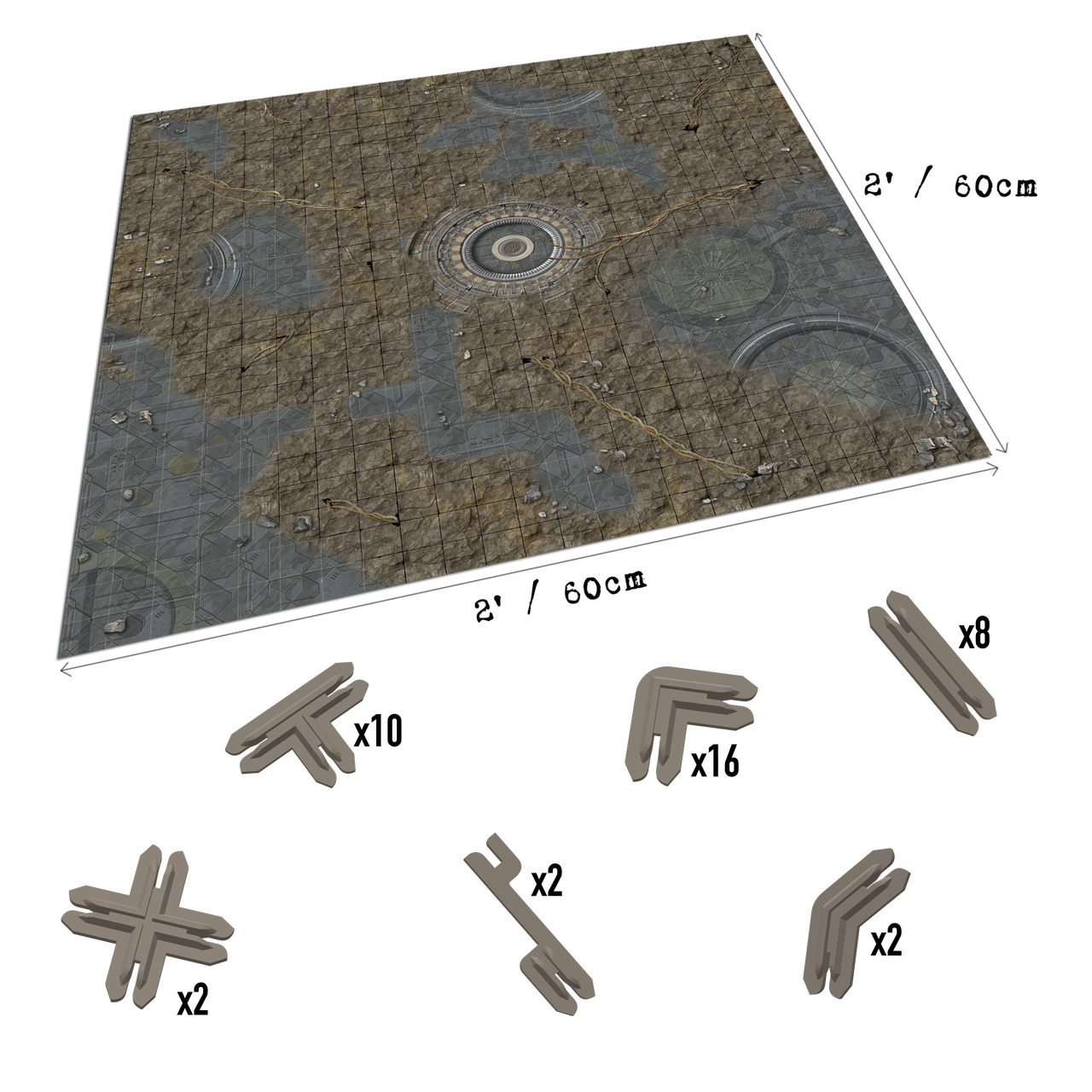 Battle Systems Scifi Terrain Trader Encampment Core Set