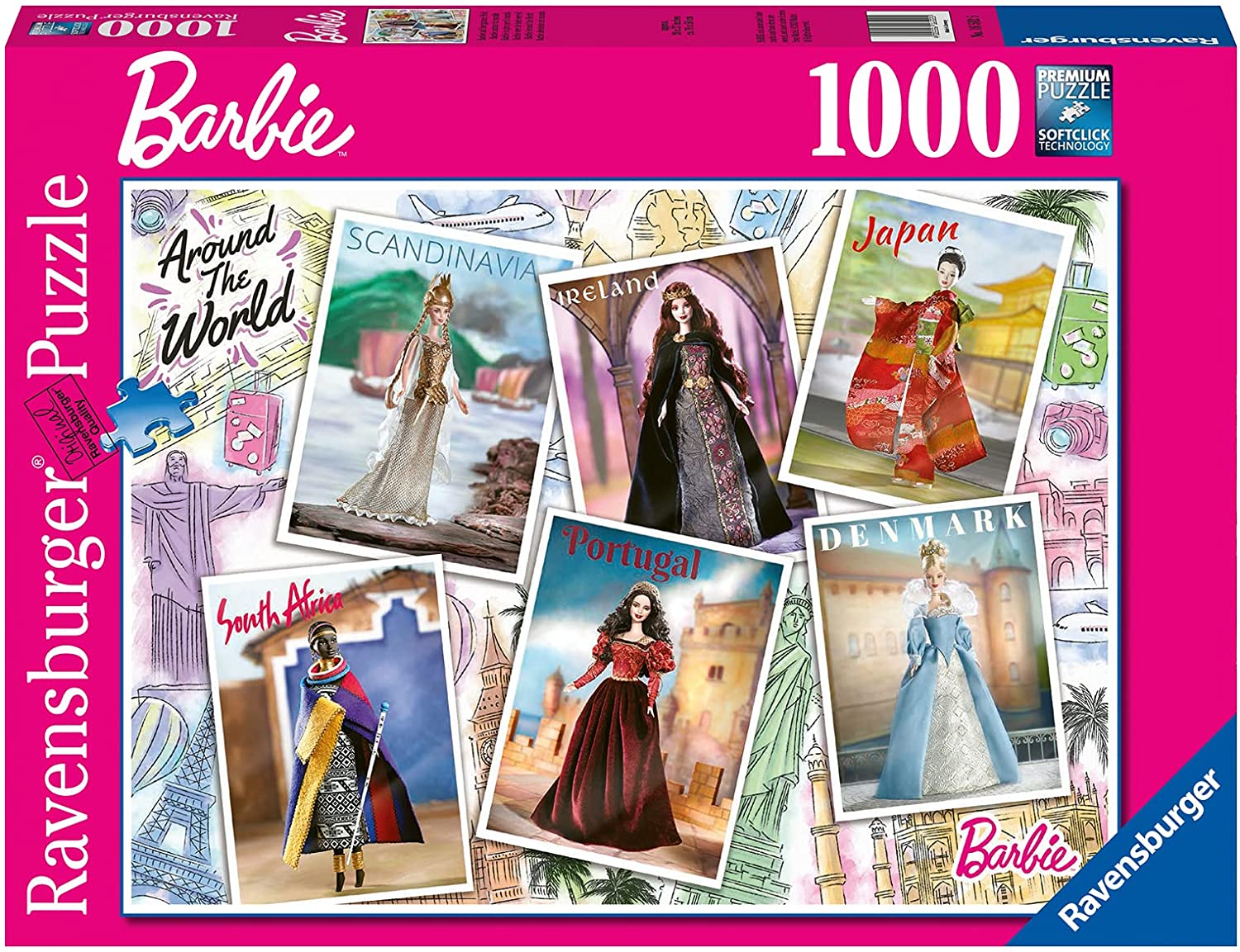 Puzzle - Ravensburger - Barbie: Around The World (1000 Pieces)