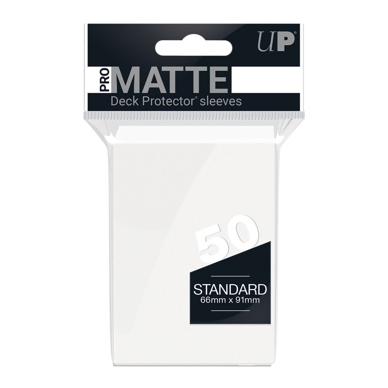 Ultra Pro - PRO-Matte 50ct Standard Deck Protector® sleeves: White
