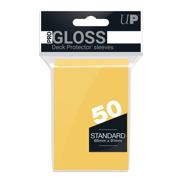 Ultra Pro - PRO-Gloss 50ct Standard Deck Protector® sleeves: Yellow