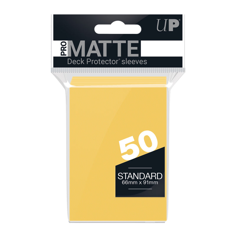 Ultra Pro - PRO-Matte 50ct Standard Deck Protector® sleeves: Yellow