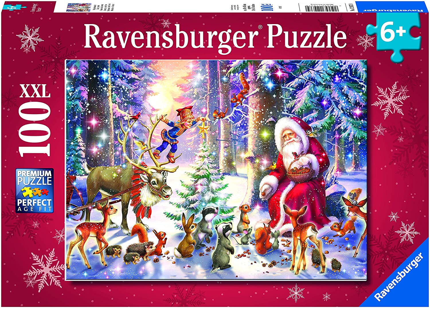 Puzzle - Ravensburger - Christmas in the Forest (100 Pieces)
