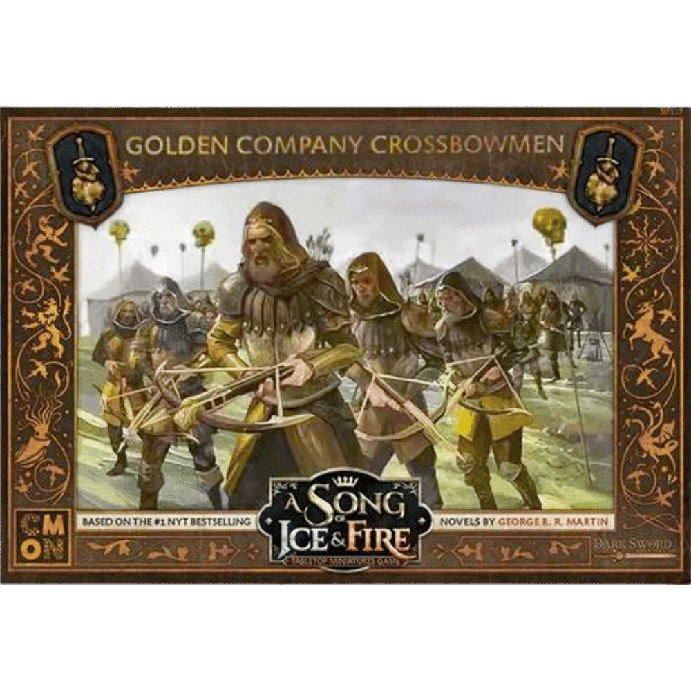 CMON A Song of Ice and Fire Tabletop Miniatures Game Golden Company Crossbowmen Unit Box - Deadly Mercenary Marksmen, Strategy Game for Adults, Ages 14+, 2+ Players, 45-60 Minute Playtime, Made