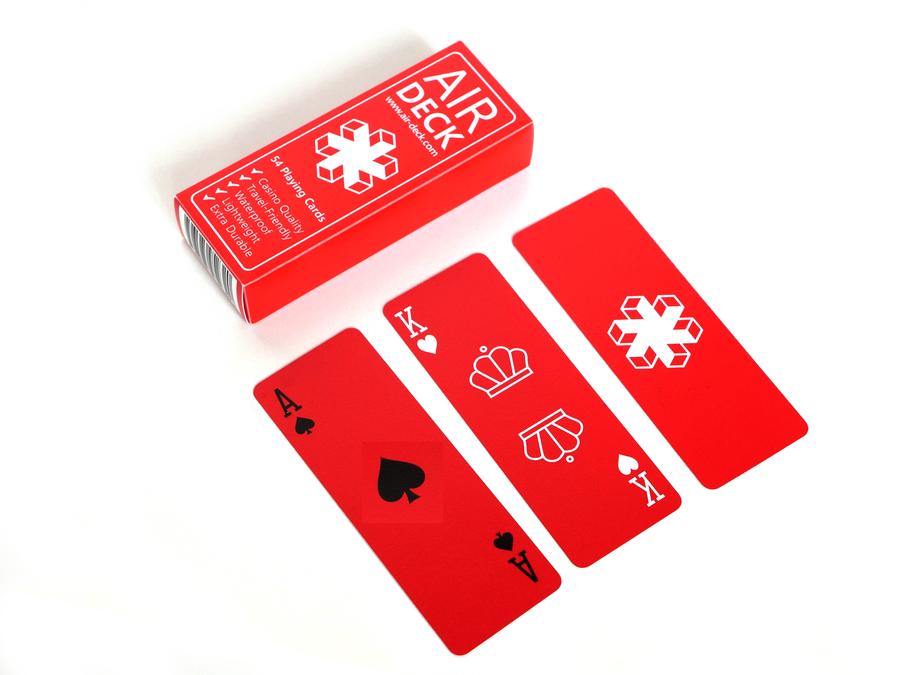 Air Deck Playing Cards - Minimal Red
