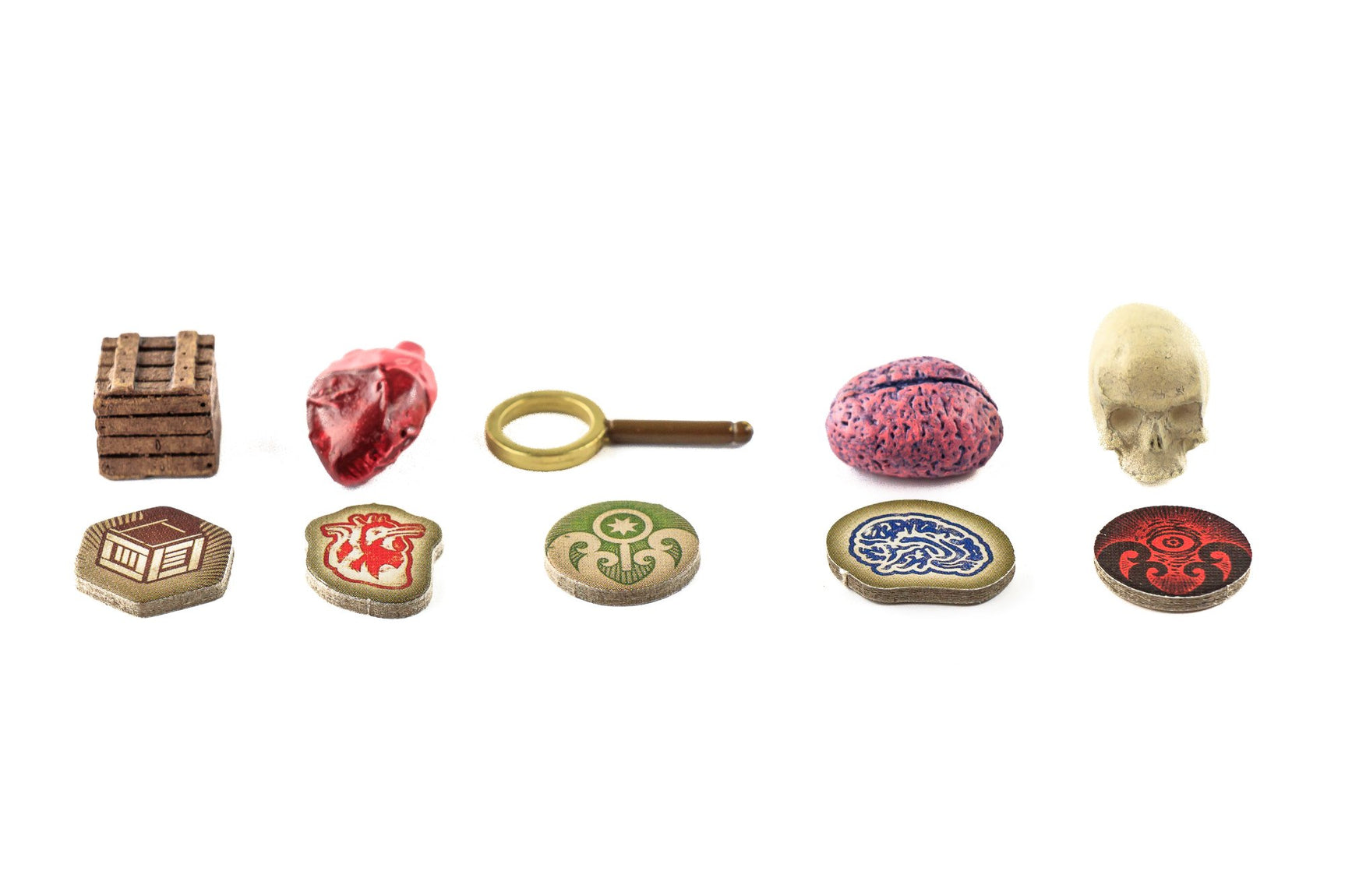 Top Shelf Gamer - Deluxe Token Bundle compatible with Arkham Horror: The Card Game (set of 90)