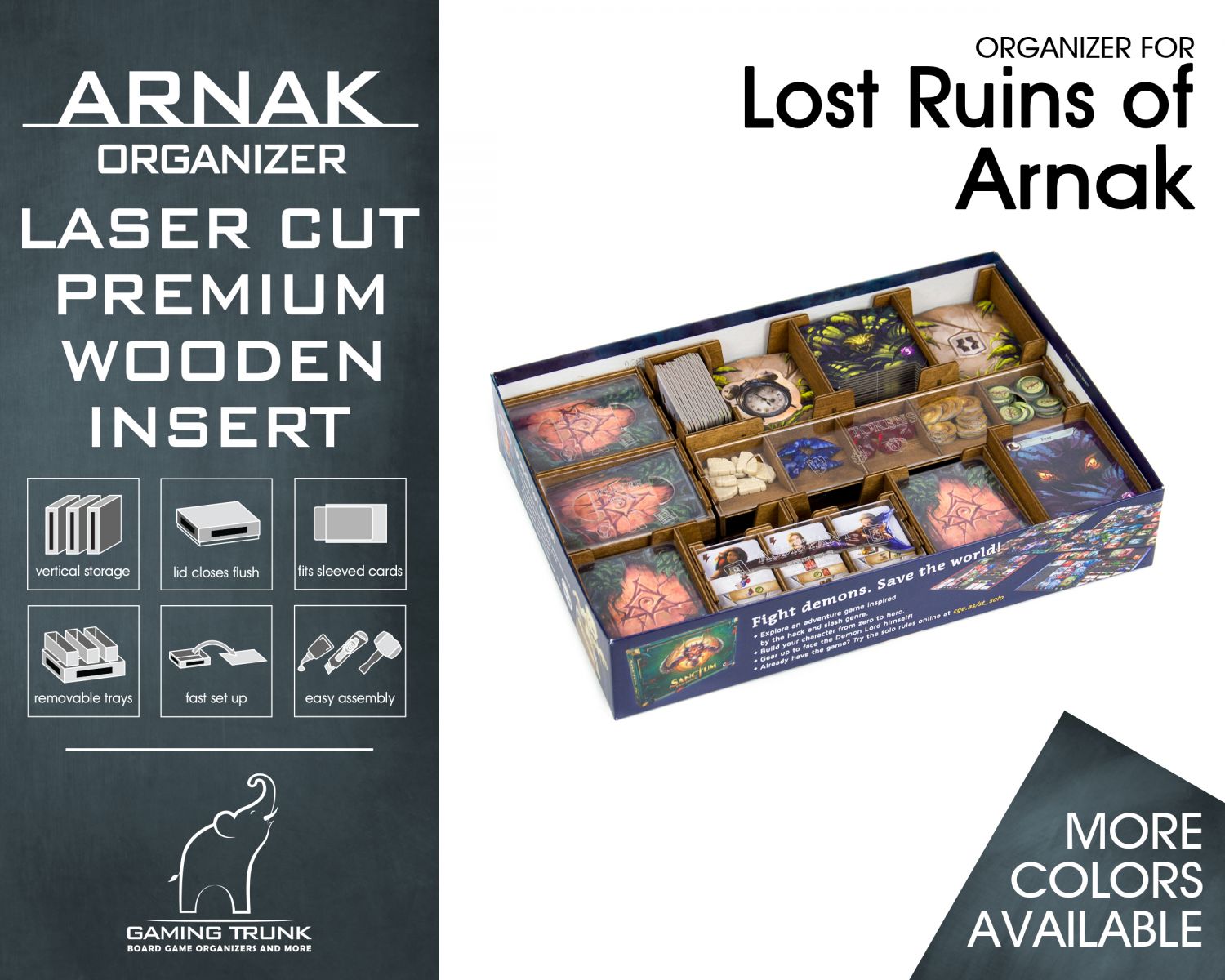 Gaming Trunk - Arnak Organizer for Lost Ruins of Arnak (Natural Unstained)