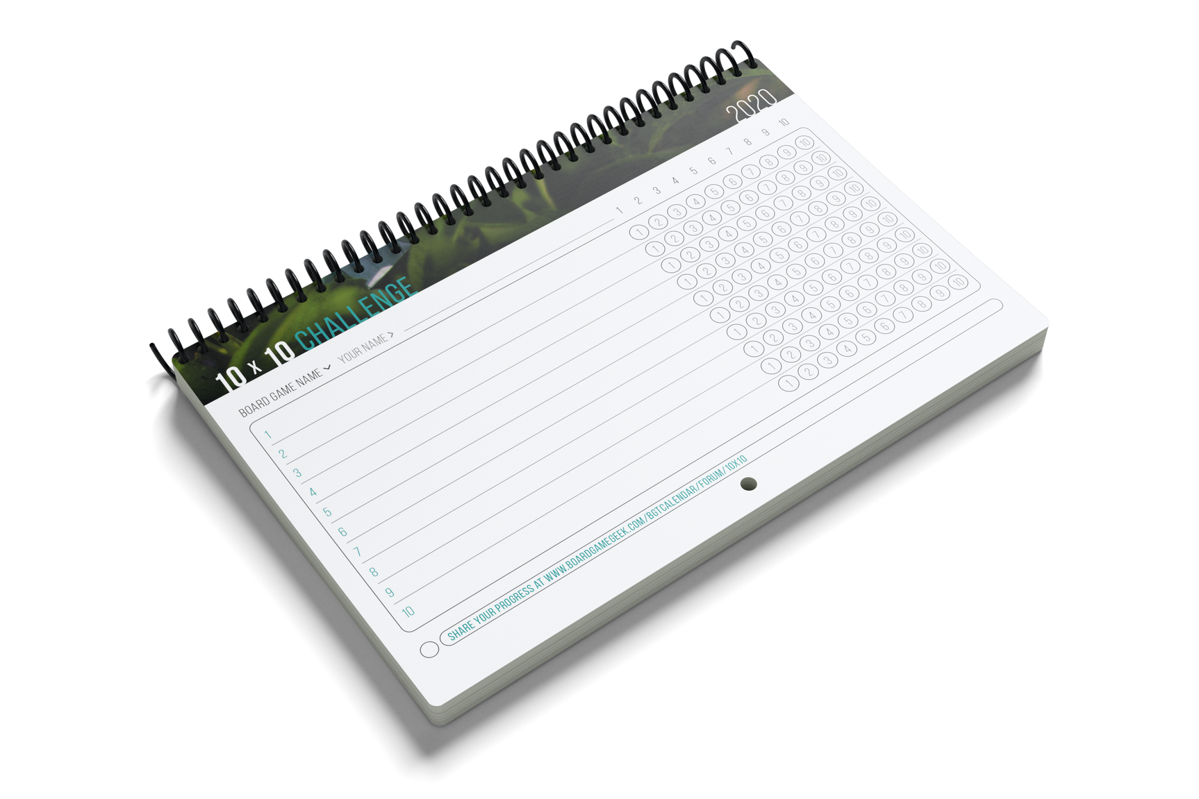 Board Game Calendar (Year 2020)