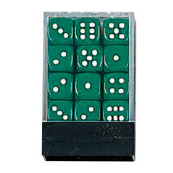 DLX Opaque Dice: 36pc 12mm (GREEN)