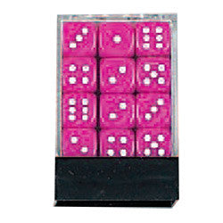 DLX Opaque Dice: 36pc 12mm (Pink)
