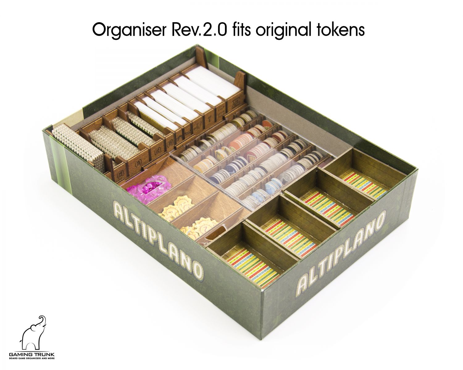 Gaming Trunk - Alpaca Organizer for Altiplano (Rev 2.1) (Walnut)