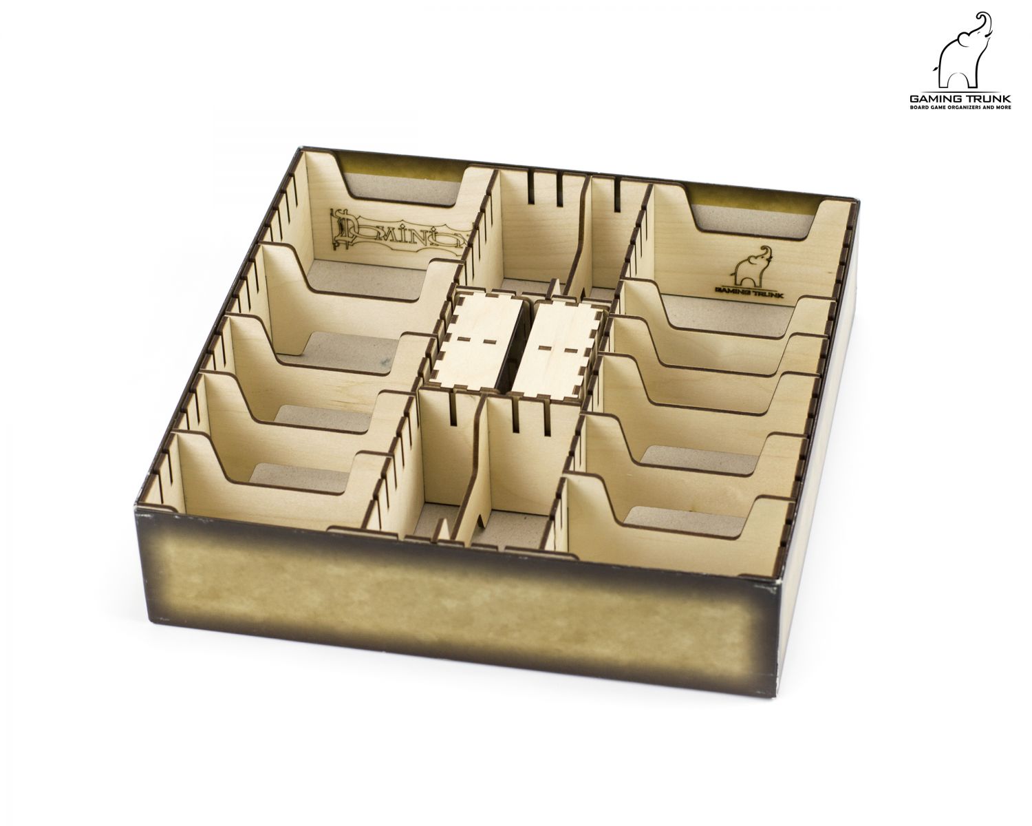 Gaming Trunk - Powerful Organizer for Dominion (Walnut. For sleeved cards)