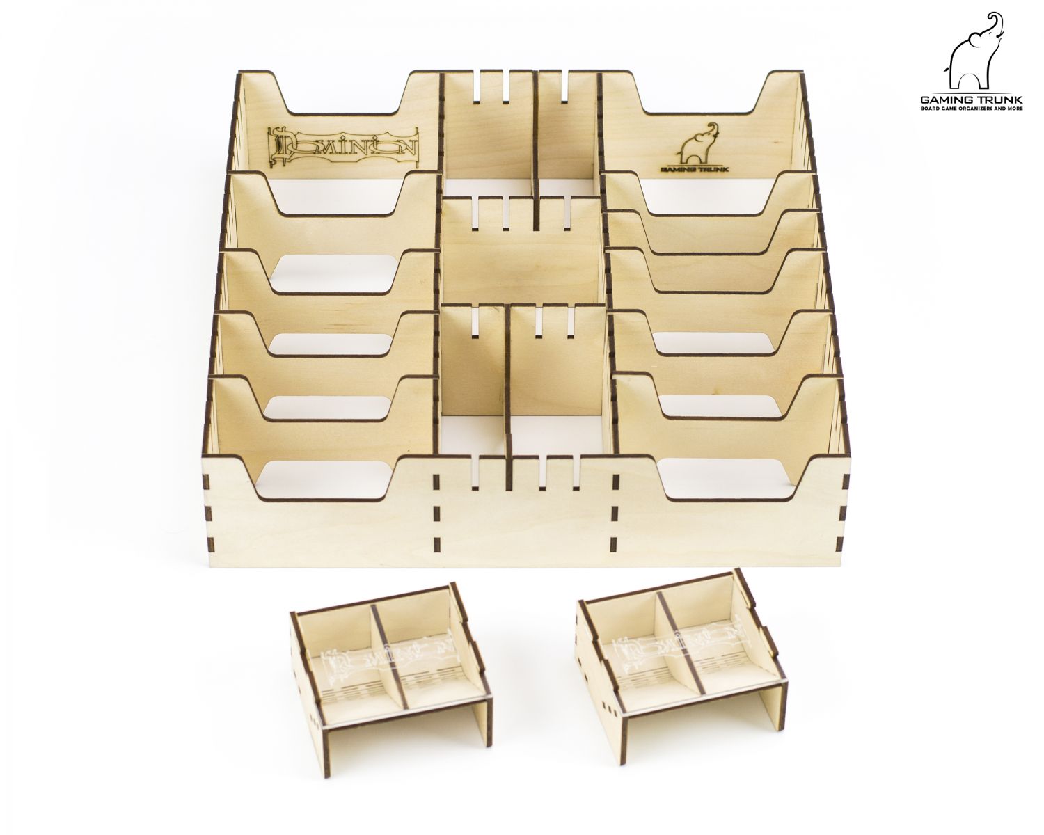 Gaming Trunk - Powerful Organizer for Dominion (Walnut. For sleeved cards)