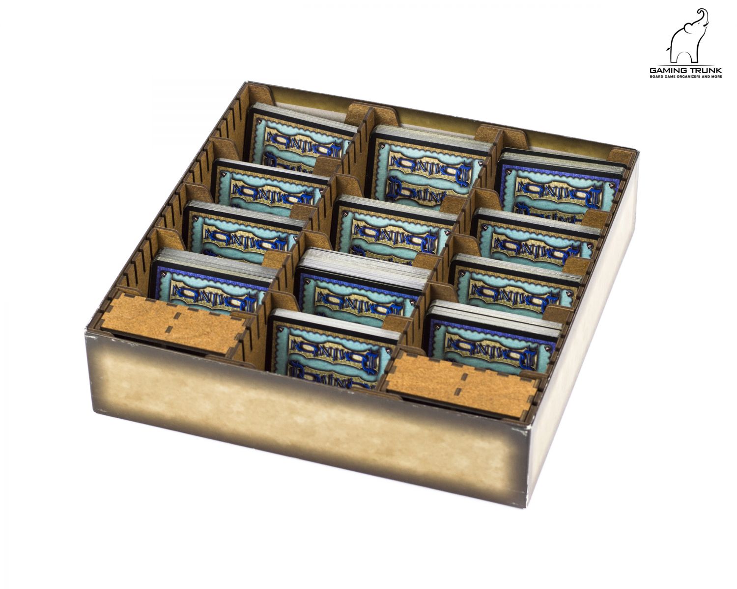 Gaming Trunk - Powerful Organizer for Dominion (Walnut. For sleeved cards)