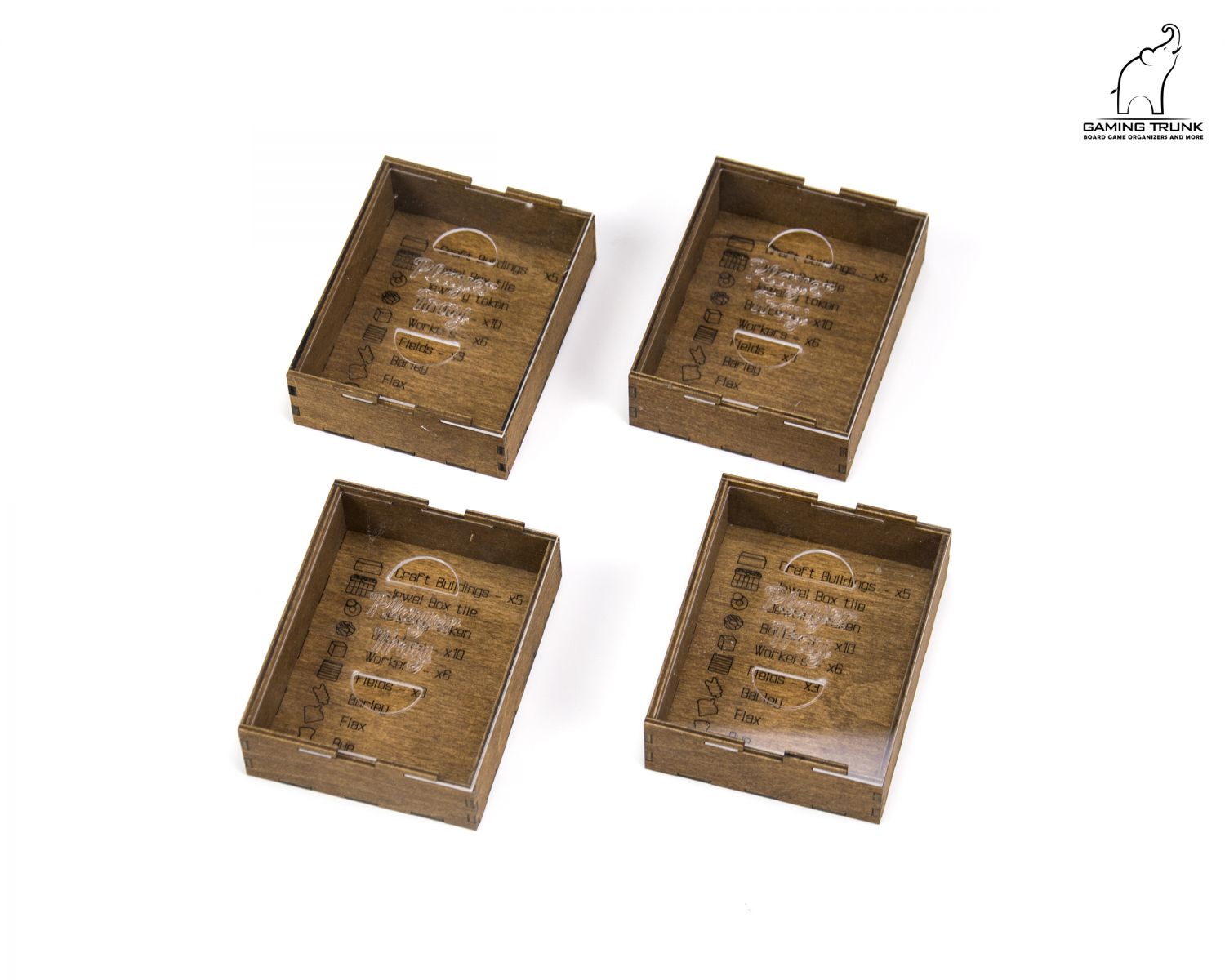 Gaming Trunk - Holledau Organizer for Hallertau (Natural Unstained)