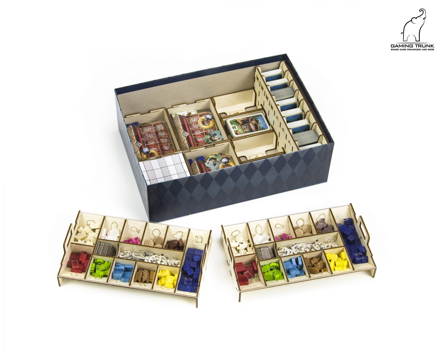 Gaming Trunk - Holledau Organizer for Hallertau (Natural Unstained)