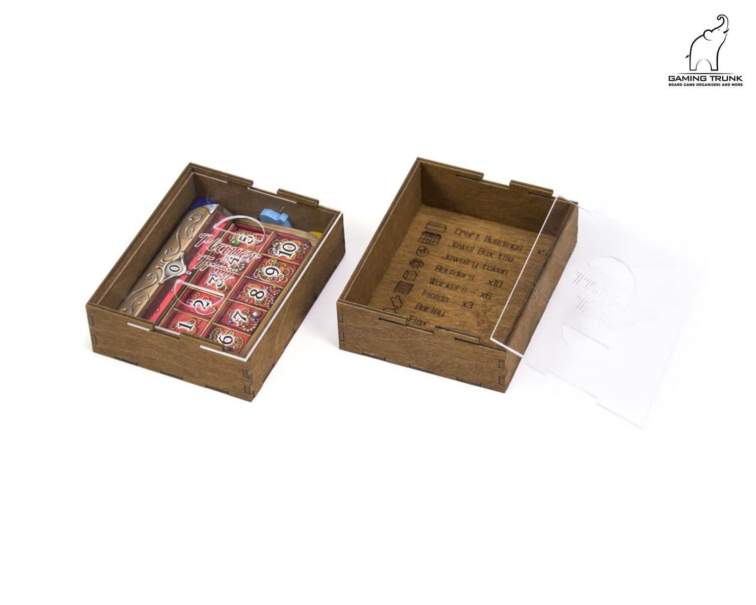 Gaming Trunk - Holledau Organizer for Hallertau (Natural Unstained)