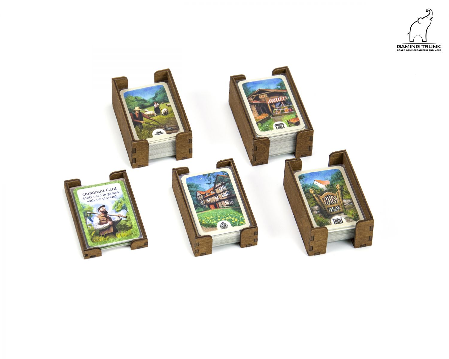 Gaming Trunk - Holledau Organizer for Hallertau (Natural Unstained)