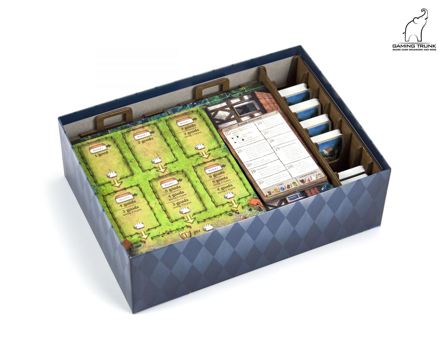 Gaming Trunk - Holledau Organizer for Hallertau (Natural Unstained)