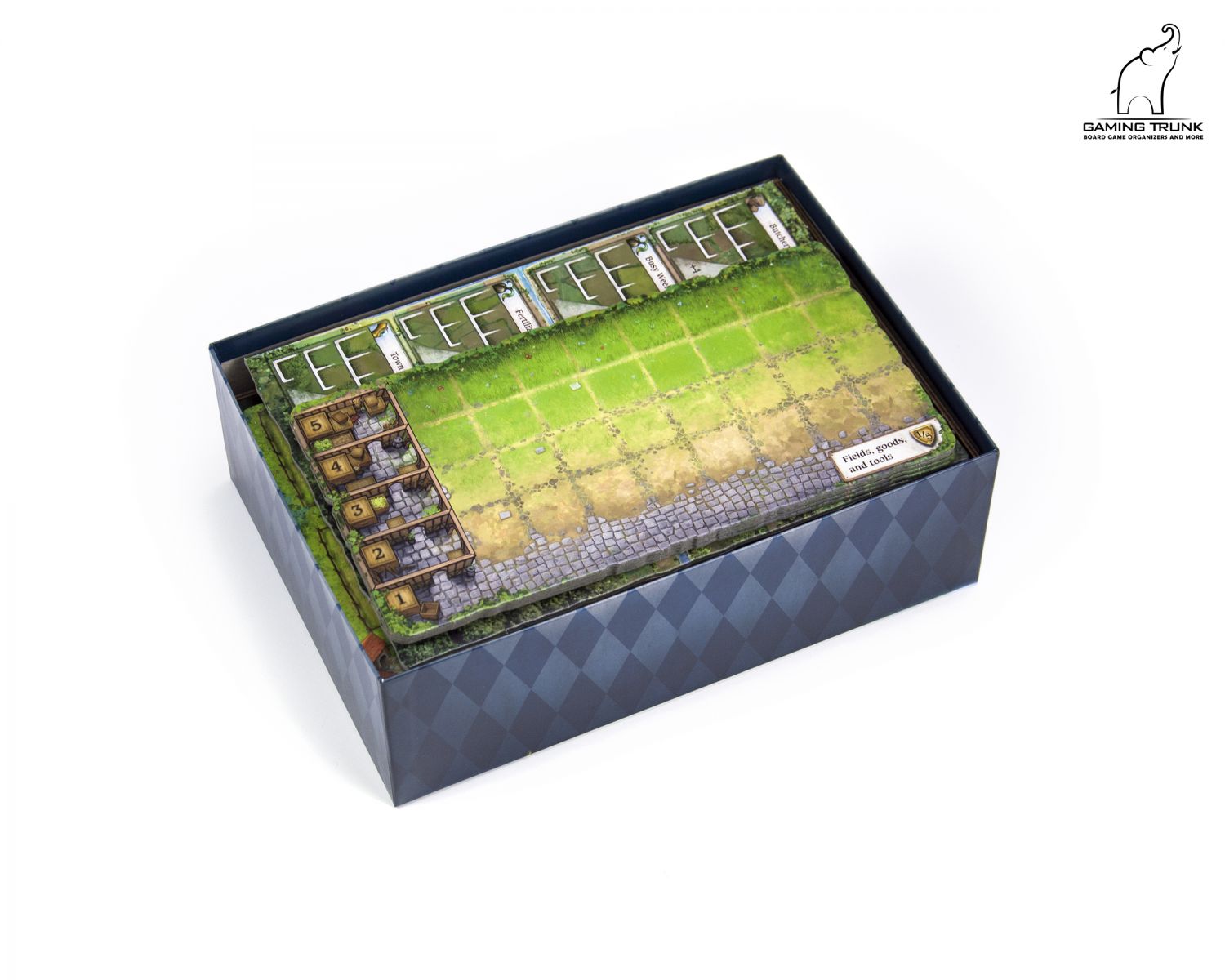 Gaming Trunk - Holledau Organizer for Hallertau (Natural Unstained)