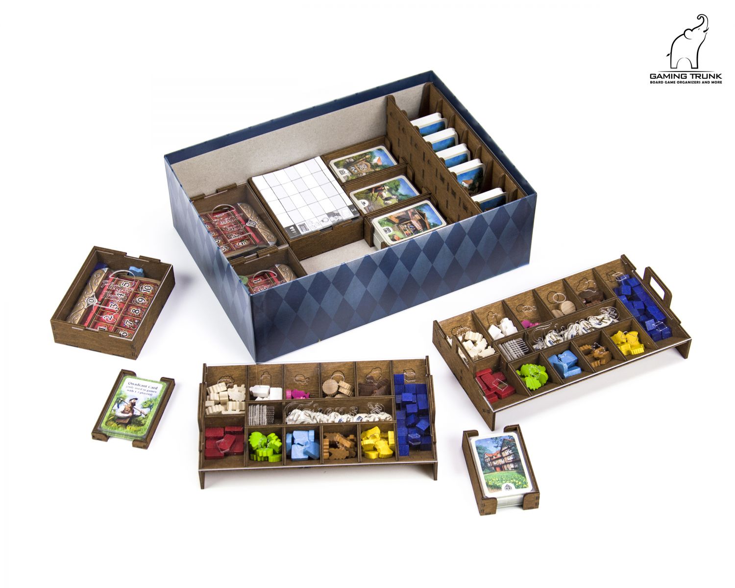 Gaming Trunk - Holledau Organizer for Hallertau (Natural Unstained)