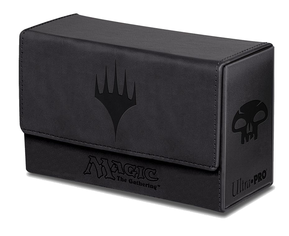 Ultra Pro - Dual Flip Box Black Mana for Magic (Matte Finish)