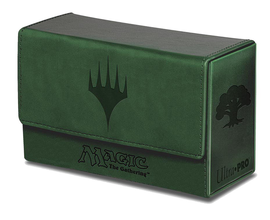 Ultra Pro - Dual Flip Box Green Mana for Magic (Matte Finish)
