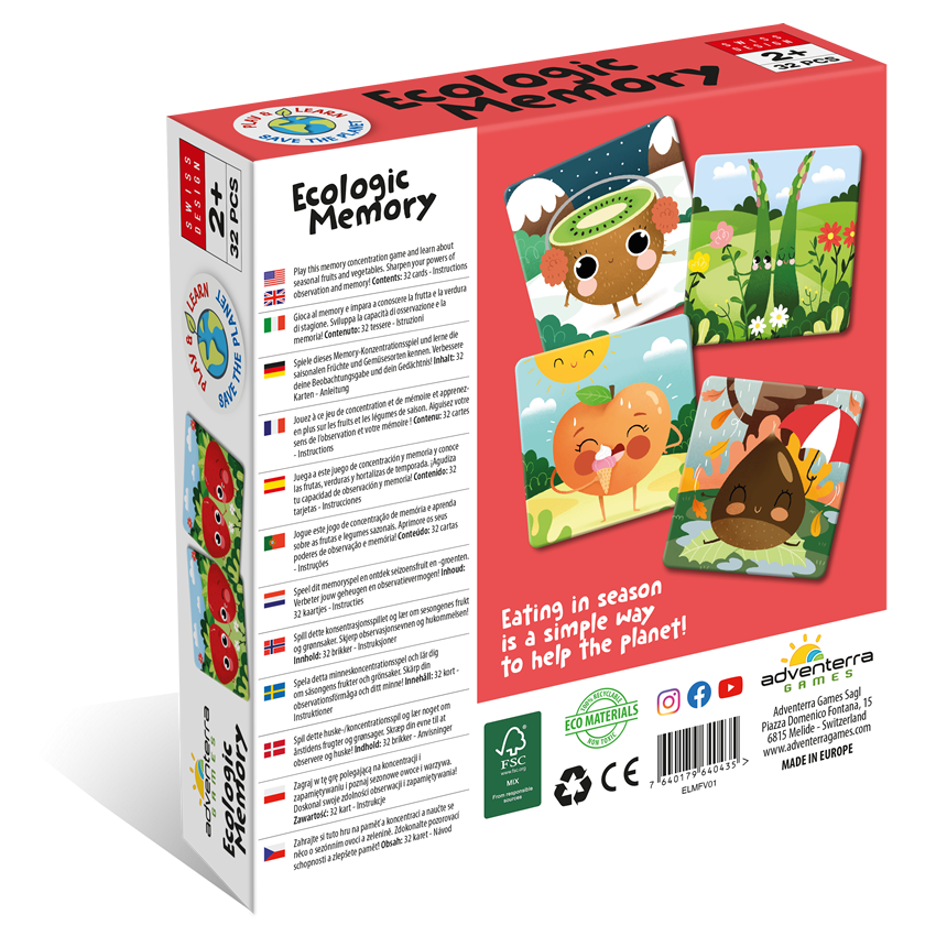 Ecologic Memory: Eating in Season (32 Pieces)