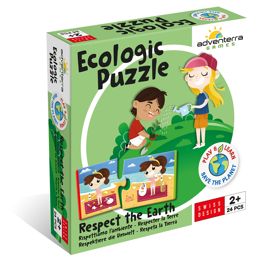 Puzzle - Adventerra Games - Ecologic Puzzle: Respect the Earth (24 Pieces)
