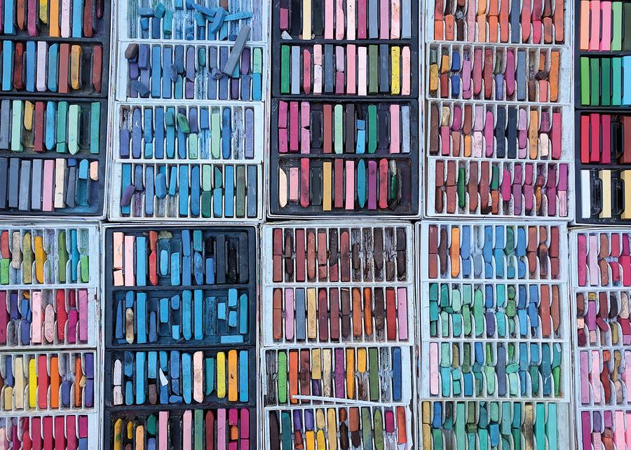 Puzzle - Gibsons - Rainbow Chalks (1000 Pieces)