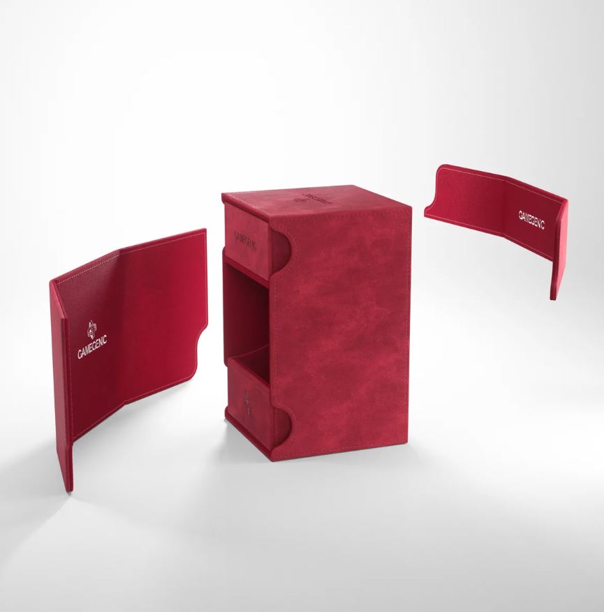 Gamegenic: Watchtower XL Convertible Deck Box Exclusive Edition - Red (100ct)