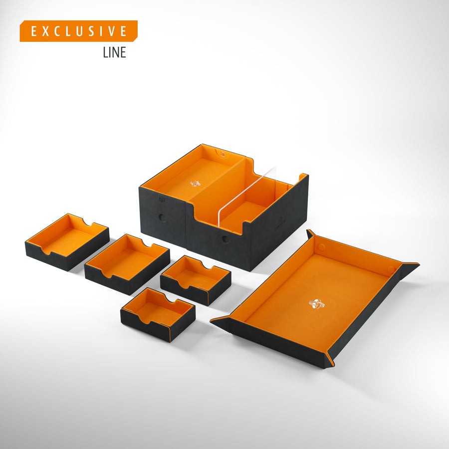 Gamegenic: Games Lair Convertible Deck Box - Black/Oranage (600ct)