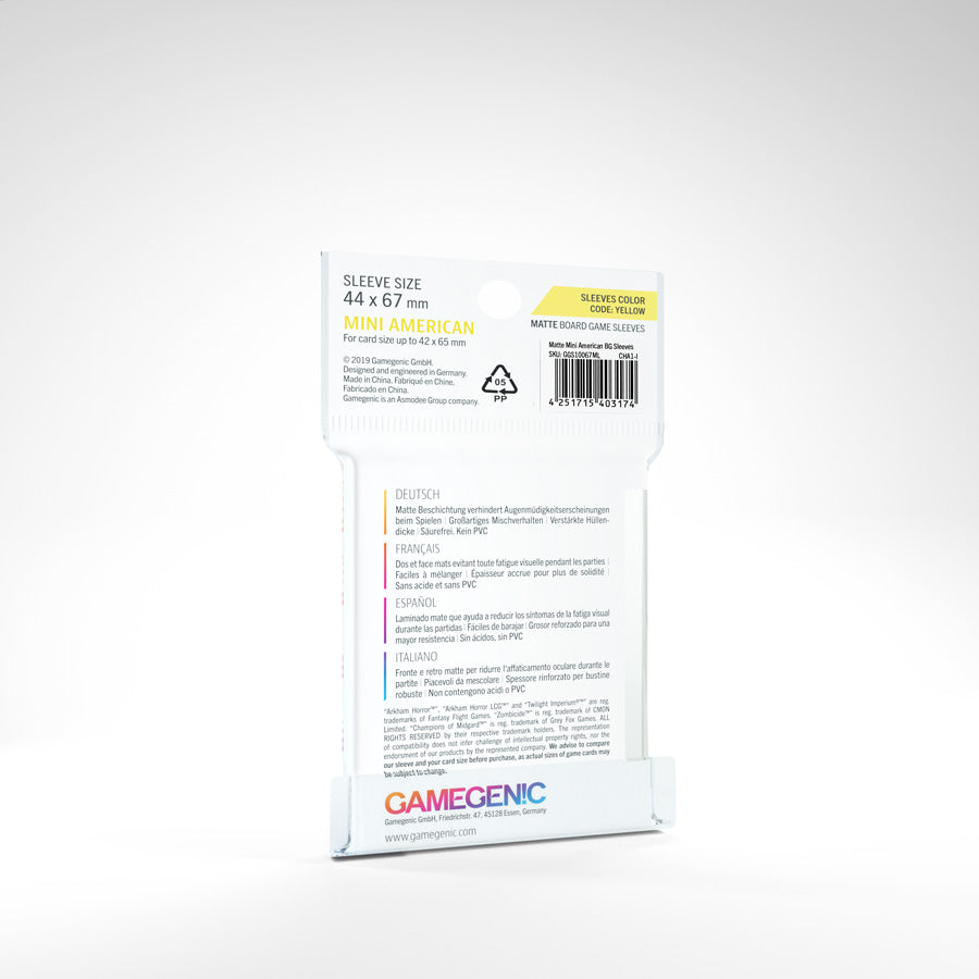Gamegenic - Matte Mini American-Sized Sleeves (50ct)
