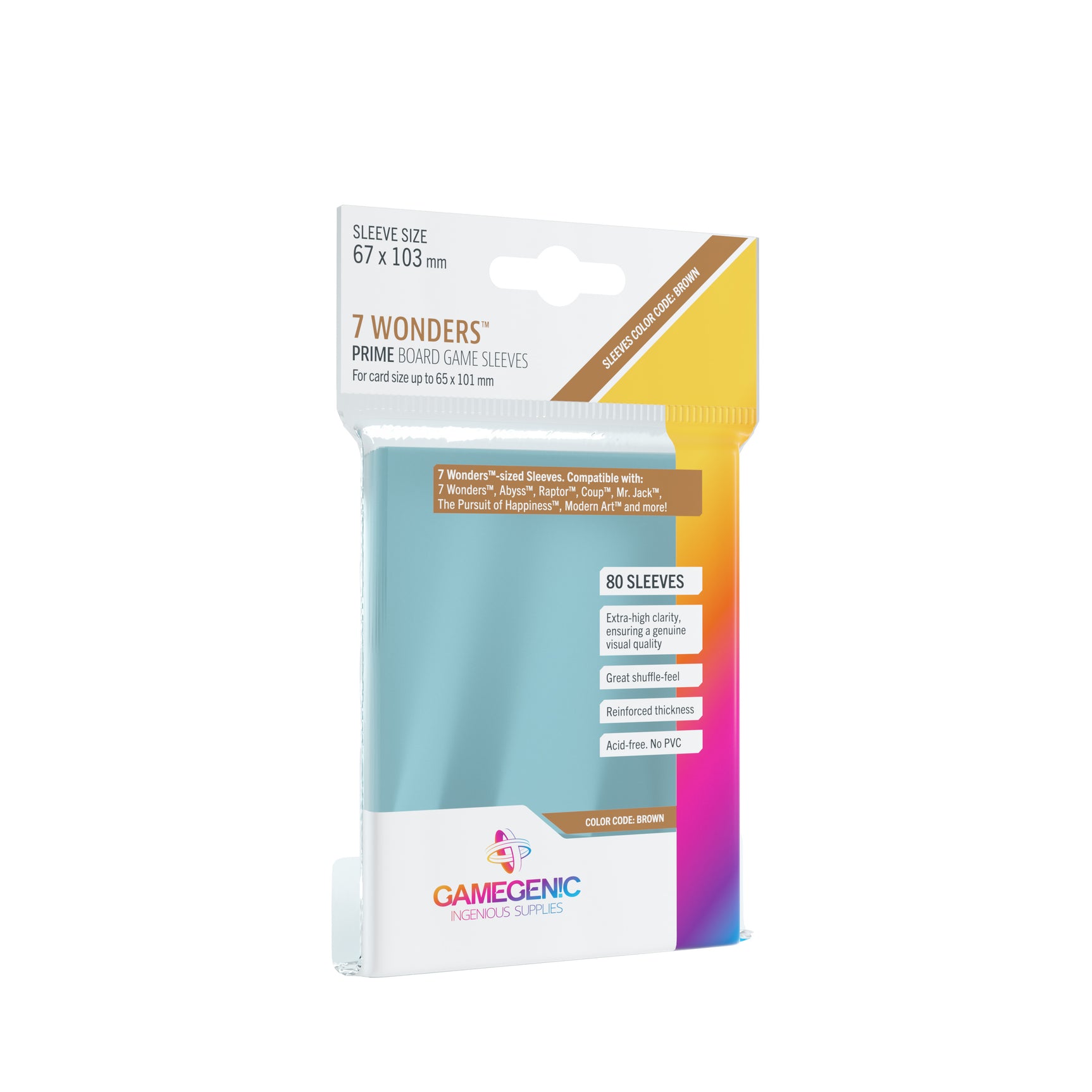 Gamegenic - Prime 7 Wonders Sleeves (80ct)