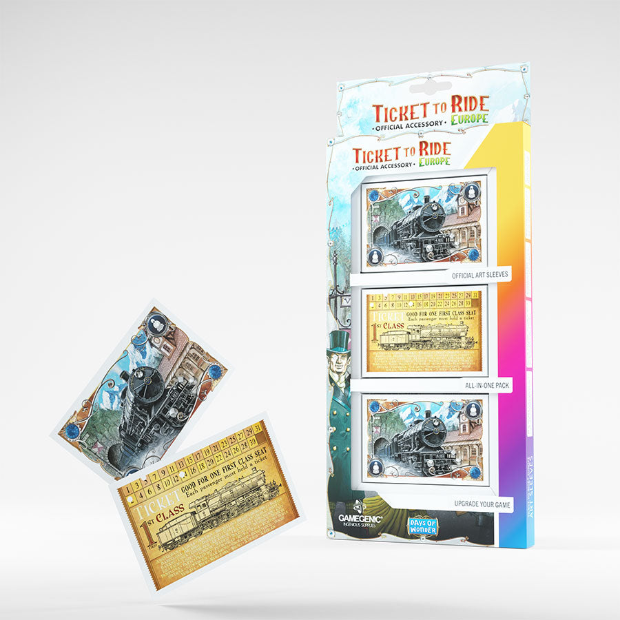 Gamegenic - Ticket to Ride Europe Art Sleeves (168ct)