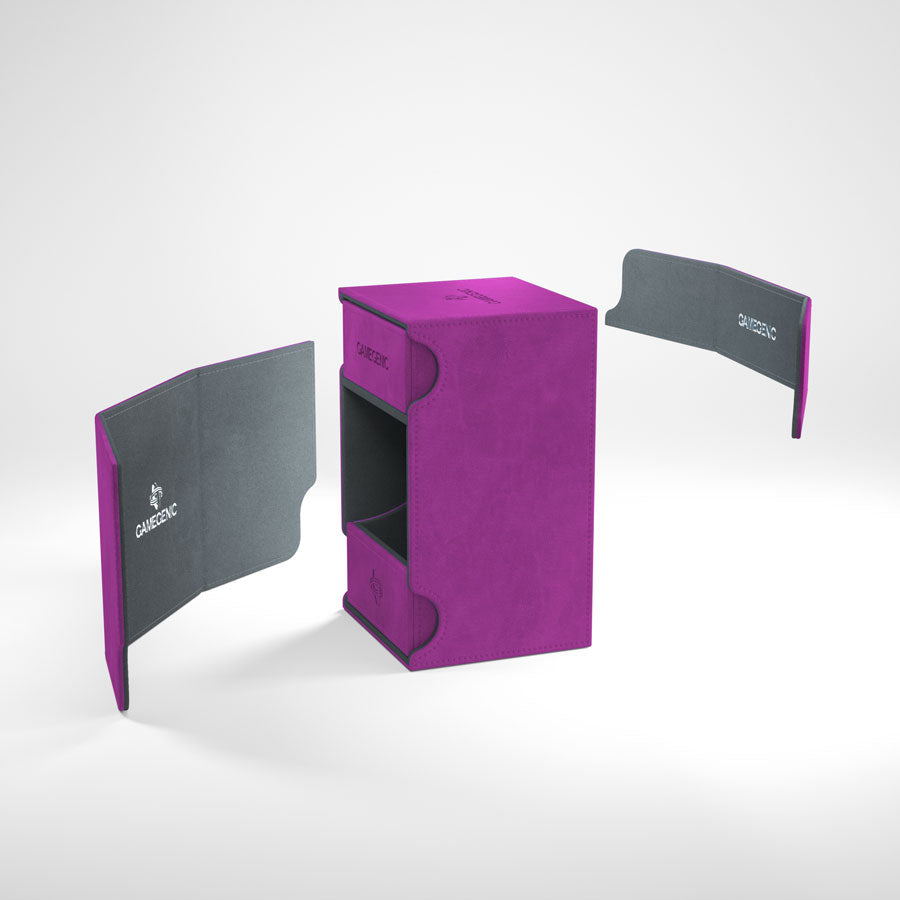 Gamegenic: Watchtower Convertible Deck Box - Purple (100ct)