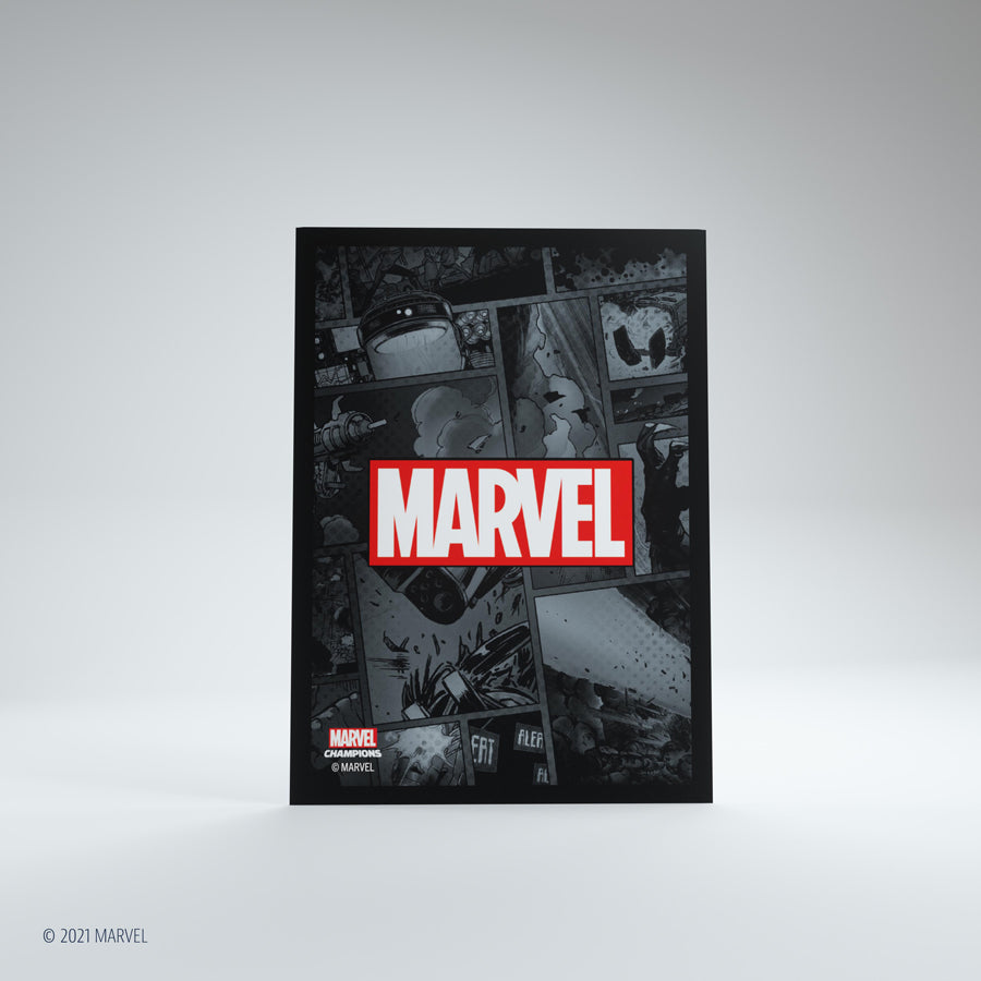 Gamegenic - Marvel Champions Art Sleeves - Marvel Black (50ct)